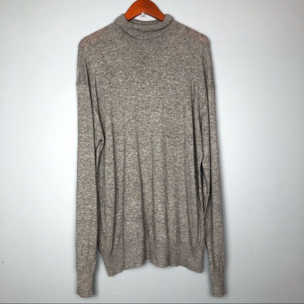 Sean john men’s plus size XXXL turtleneck sweater lightweight gray long sleeve
